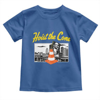Pittsburgh Skyline Victory Hoist The Cone Meme Toddler T Shirt Funny Sports Fan Celebration