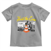 Pittsburgh Skyline Victory Hoist The Cone Meme Toddler T Shirt Funny Sports Fan Celebration