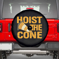Vintage Hoist The Cone Distressed Graphic Spare Tire Cover Funny Sports Meme Baseball Fan Victory Celebration