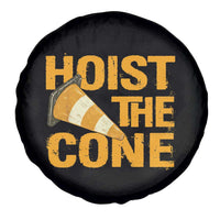 Vintage Hoist The Cone Distressed Graphic Spare Tire Cover Funny Sports Meme Baseball Fan Victory Celebration