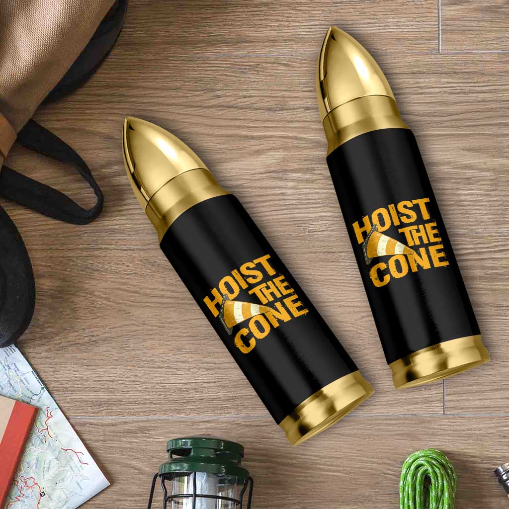 Vintage Hoist The Cone Distressed Graphic Bullet Tumbler Funny Sports Meme Baseball Fan Victory Celebration