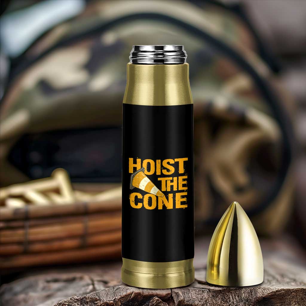 Vintage Hoist The Cone Distressed Graphic Bullet Tumbler Funny Sports Meme Baseball Fan Victory Celebration