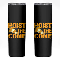 Vintage Hoist The Cone Distressed Graphic Skinny Tumbler Funny Sports Meme Baseball Fan Victory Celebration