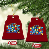 Built Different Autism Acceptance Puzzle Piece Graphic Ceramic Ornament Inspirational Neurodiversity Support