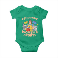 I Support Womens Sports Funny Housework Sarcastic Baby Onesie Edgy Humor Fan Gift