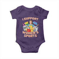 I Support Womens Sports Funny Housework Sarcastic Baby Onesie Edgy Humor Fan Gift