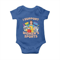 I Support Womens Sports Funny Housework Sarcastic Baby Onesie Edgy Humor Fan Gift