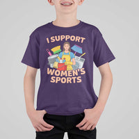 I Support Womens Sports Funny Housework Sarcastic T Shirt For Kid Edgy Humor Fan Gift