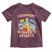 I Support Womens Sports Funny Housework Sarcastic Toddler T Shirt Edgy Humor Fan Gift