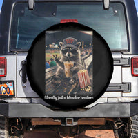 Literally Just A Bleacher Creature Funny Raccoon Baseball Graphic Spare Tire Cover Cool Game Day Fan Gift