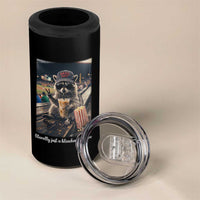 Literally Just A Bleacher Creature Funny Raccoon Baseball Graphic 4 in 1 Can Cooler Tumbler Cool Game Day Fan Gift