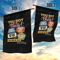 Retro Test Day Motivation You Got This Garden Flag Rock The Test Believe In You Inspirational Teacher