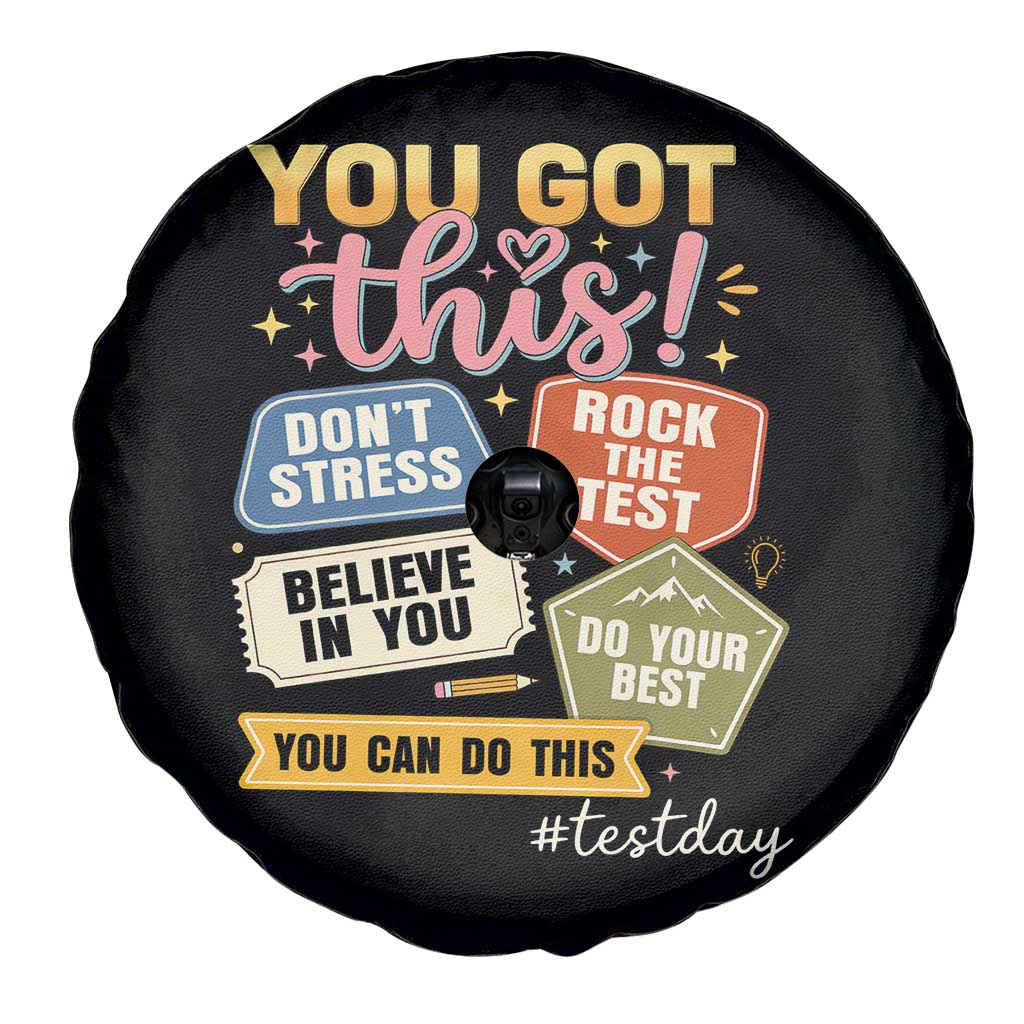 Retro Test Day Motivation You Got This Spare Tire Cover Rock The Test Believe In You Inspirational Teacher
