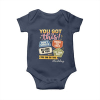 Retro Test Day Motivation You Got This Baby Onesie Rock The Test Believe In You Inspirational Teacher