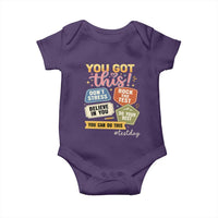 Retro Test Day Motivation You Got This Baby Onesie Rock The Test Believe In You Inspirational Teacher