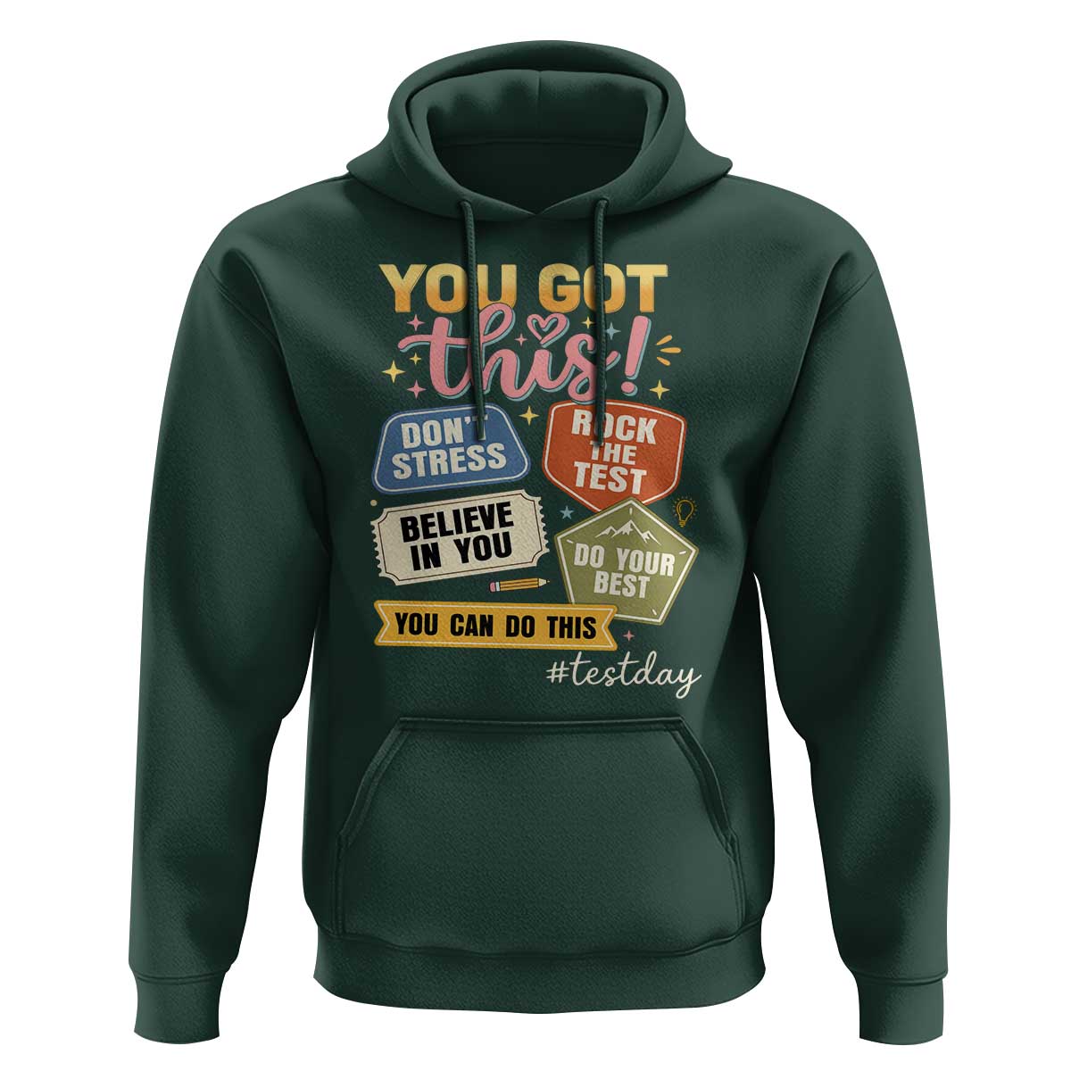 Retro Test Day Motivation You Got This Hoodie Rock The Test Believe In You Inspirational Teacher