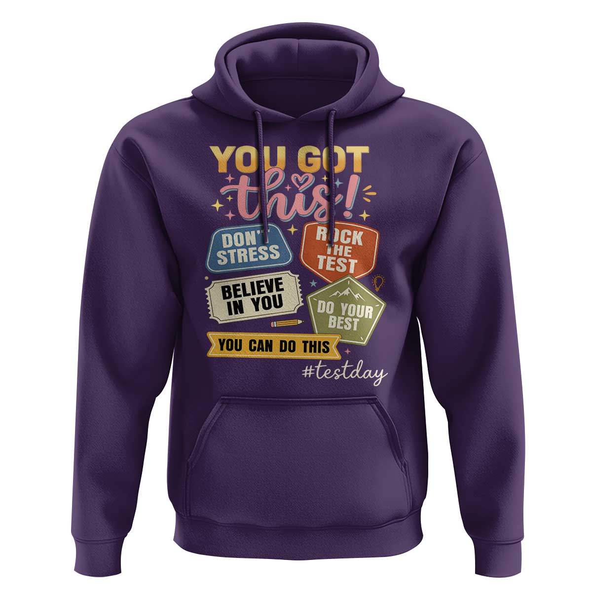 Retro Test Day Motivation You Got This Hoodie Rock The Test Believe In You Inspirational Teacher