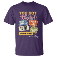 Retro Test Day Motivation You Got This T Shirt Rock The Test Believe In You Inspirational Teacher