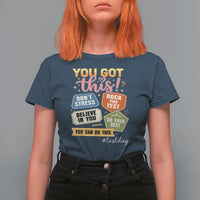 Retro Test Day Motivation You Got This T Shirt For Women Rock The Test Believe In You Inspirational Teacher