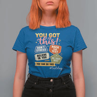 Retro Test Day Motivation You Got This T Shirt For Women Rock The Test Believe In You Inspirational Teacher