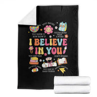Groovy I Believe In You Testing Motivation Throw Blanket More Than A Score for Teacher Student