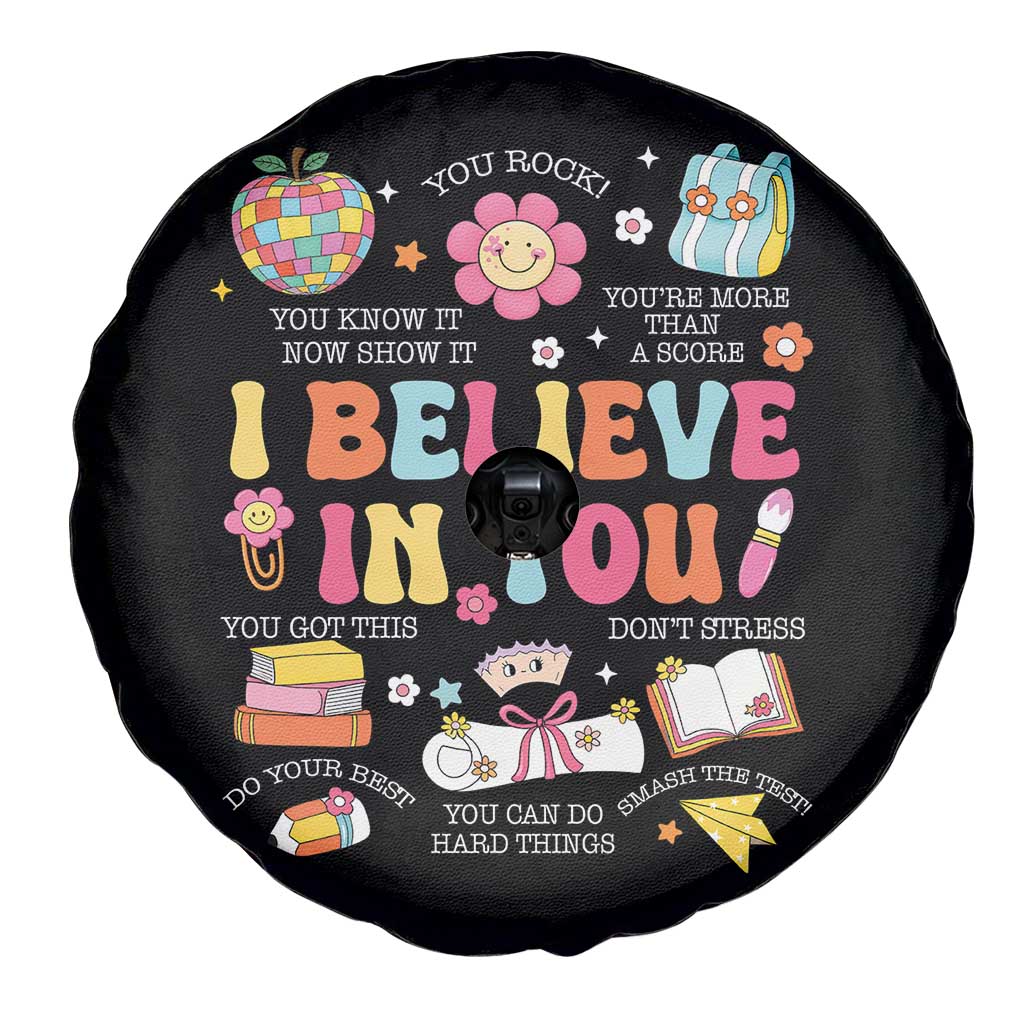 Groovy I Believe In You Testing Motivation Spare Tire Cover More Than A Score for Teacher Student