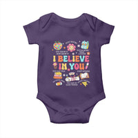 Groovy I Believe In You Testing Motivation Baby Onesie More Than A Score for Teacher Student