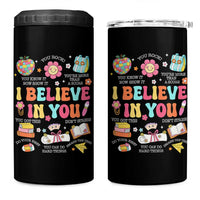 Groovy I Believe In You Testing Motivation 4 in 1 Can Cooler Tumbler More Than A Score for Teacher Student