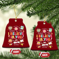 Groovy I Believe In You Testing Motivation Ceramic Ornament More Than A Score for Teacher Student