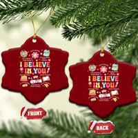 Groovy I Believe In You Testing Motivation Ceramic Ornament More Than A Score for Teacher Student