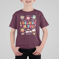 Groovy I Believe In You Testing Motivation T Shirt For Kid More Than A Score for Teacher Student