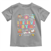 Groovy I Believe In You Testing Motivation Toddler T Shirt More Than A Score for Teacher Student