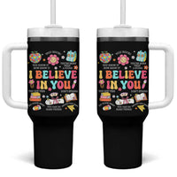 Groovy I Believe In You Testing Motivation Tumbler With Handle More Than A Score for Teacher Student