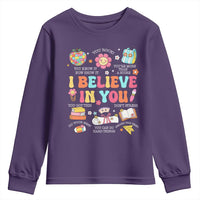 Groovy I Believe In You Testing Motivation Youth Sweatshirt More Than A Score for Teacher Student