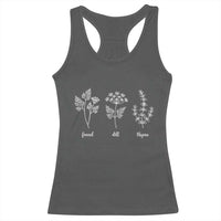 Fennel Dill Thyme Subtle FDT Racerback Tank Top Botanical Herb Line Art Political Satire