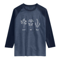 Fennel Dill Thyme Subtle FDT Raglan Shirt Botanical Herb Line Art Political Satire