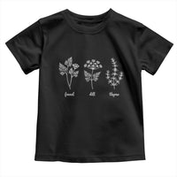 Fennel Dill Thyme Subtle FDT Toddler T Shirt Botanical Herb Line Art Political Satire