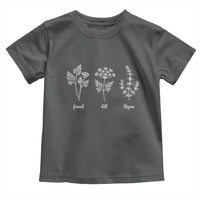 Fennel Dill Thyme Subtle FDT Toddler T Shirt Botanical Herb Line Art Political Satire