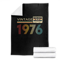 Vintage 1976 Retro Cassette Tape Graphic Throw Blanket Awesome Since 1976 Birthday Gift