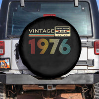 Vintage 1976 Retro Cassette Tape Graphic Spare Tire Cover Awesome Since 1976 Birthday Gift