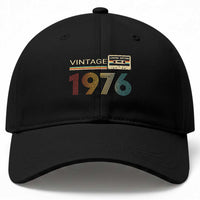 Vintage 1976 Retro Cassette Tape Graphic Baseball Cap Awesome Since 1976 Birthday Gift