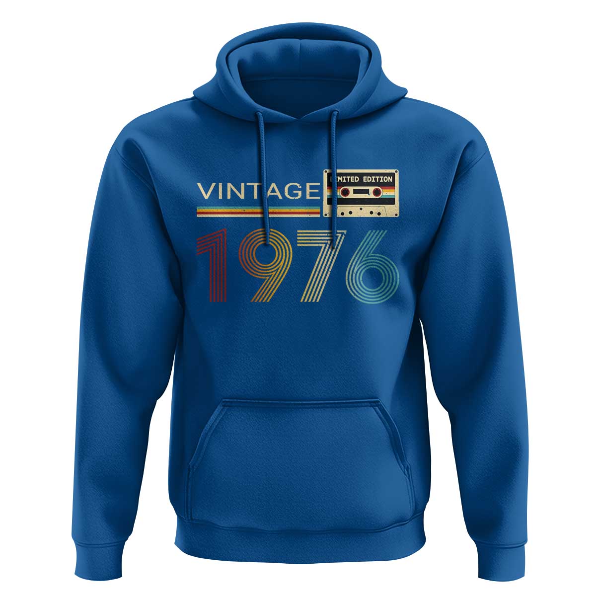 Vintage 1976 Retro Cassette Tape Graphic Hoodie Awesome Since 1976 Birthday Gift