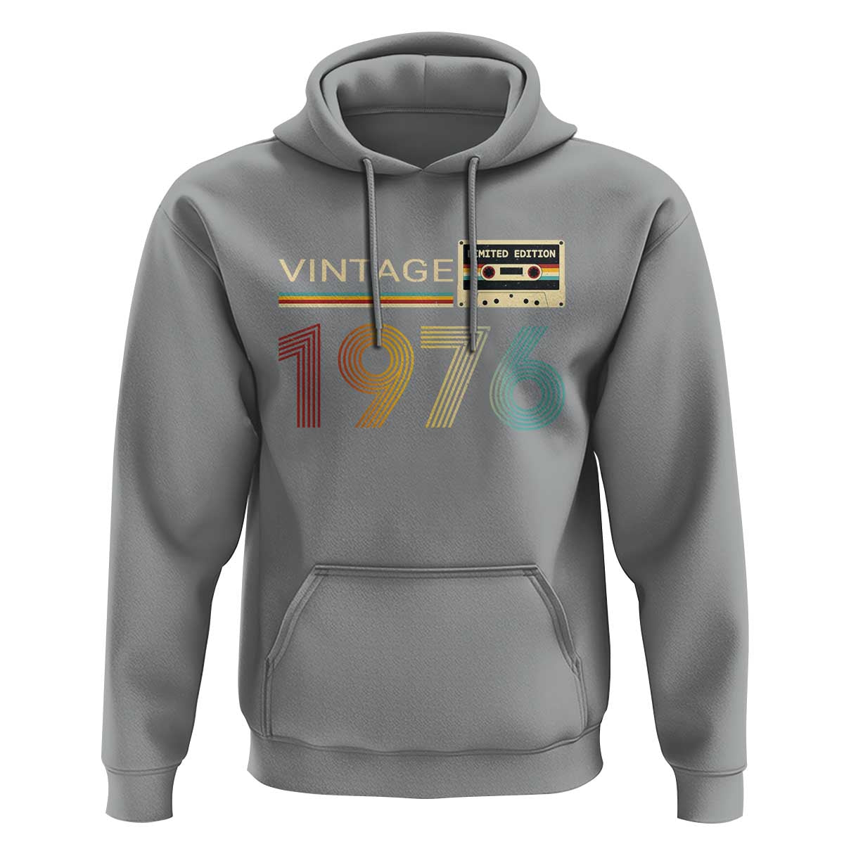 Vintage 1976 Retro Cassette Tape Graphic Hoodie Awesome Since 1976 Birthday Gift