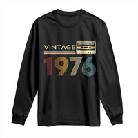 Vintage 1976 Retro Cassette Tape Graphic Long Sleeve Shirt Awesome Since 1976 Birthday Gift