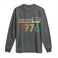 Vintage 1976 Retro Cassette Tape Graphic Long Sleeve Shirt Awesome Since 1976 Birthday Gift