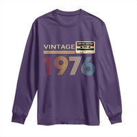 Vintage 1976 Retro Cassette Tape Graphic Long Sleeve Shirt Awesome Since 1976 Birthday Gift