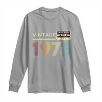 Vintage 1976 Retro Cassette Tape Graphic Long Sleeve Shirt Awesome Since 1976 Birthday Gift