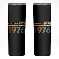 Vintage 1976 Retro Cassette Tape Graphic Skinny Tumbler Awesome Since 1976 Birthday Gift