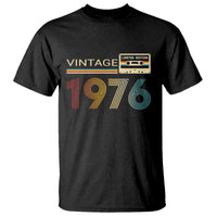 Vintage 1976 Retro Cassette Tape Graphic T Shirt Awesome Since 1976 Birthday Gift