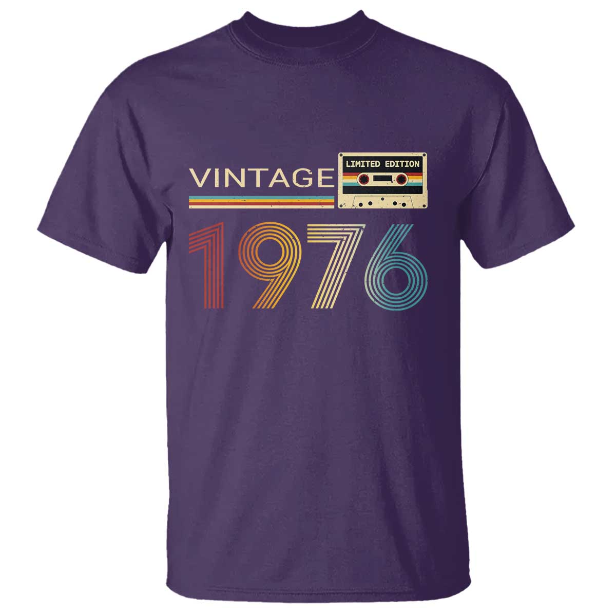 Vintage 1976 Retro Cassette Tape Graphic T Shirt Awesome Since 1976 Birthday Gift